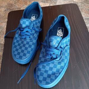 Van blue sneakers